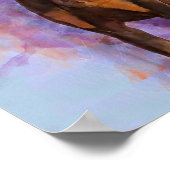 Red Doberman Pinscher 3/4 Front ポスター (角)