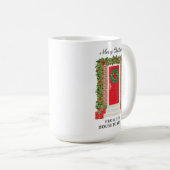 Red Door Garland Wreath House to Yours コーヒーマグカップ (正面右)