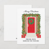Red Door Garland Wreath House to Yours シーズンカード (正面/裏面)