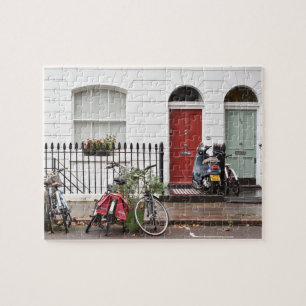 Red Door、Green Door、Islington、ロンドンUK ジグソーパズル