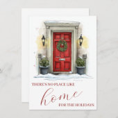 Red Door Real Estate Marketing Christmas ノートカード (正面/裏面)