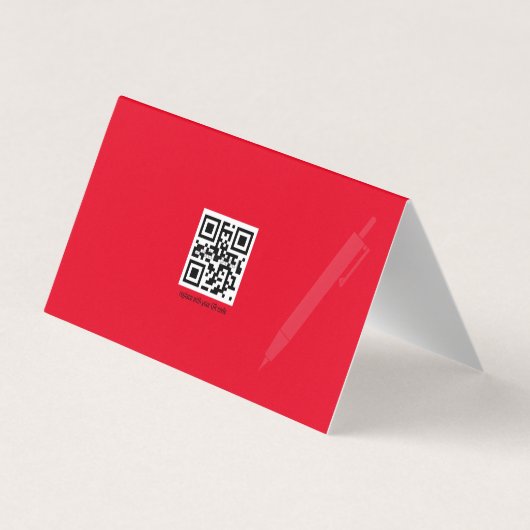 RED DOTSコレクション折り畳み名刺 名刺 (裏面)