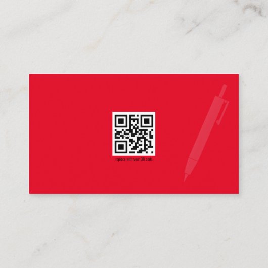 RED DOTSコレクション標準名刺 名刺 (裏面)