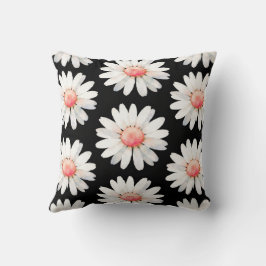 Red Dotted Daisy's クッション