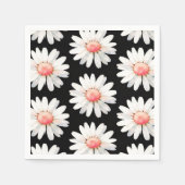 Red Dotted Daisy's スタンダードカクテルナプキン (正面)