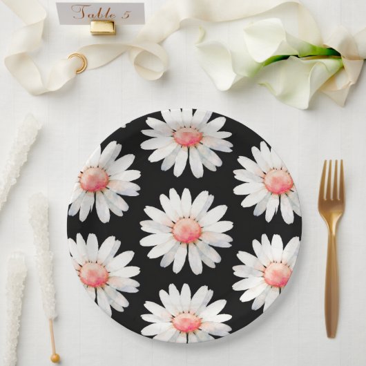 Red Dotted Daisy's ペーパープレート (ウェディング)