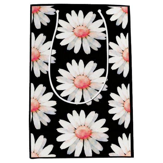 Red Dotted Daisy's ミディアムペーパーバッグ (正面)