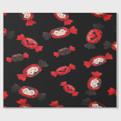 Red Dracula Candy For Halloween ラッピングペーパー (フラット)