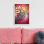 Red Dragon キャンバスプリント (インサイチュ (リビング))