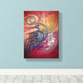 Red Dragon キャンバスプリント (インサイチュ (ウッドフロア))