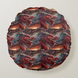 Red Dragon  ラウンドクッション