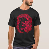 Red Dragon 紅竜　Traditional Japanese crest Tシャツ (正面)