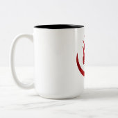 Red Dragon Circle Two-Tone Coffee Mug - Mythic ツートーンマグカップ (左)