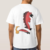Red Dragon eats meat Tシャツ (裏面)