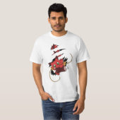Red Dragon eats meat Tシャツ (正面フル)