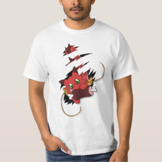 Red Dragon eats meat Tシャツ