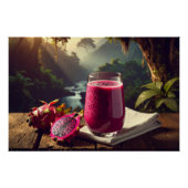 RED DRAGON FRUIT (Venus Pitahaya) - EXOTIC FRUITS ポスター (正面)