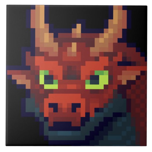 Red Dragon pixelart タイル (正面)