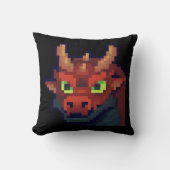Red Dragon, Pixelart, Pixel Art クッション (正面)