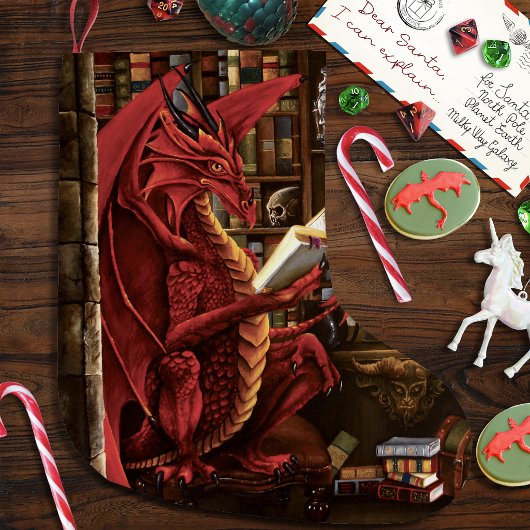 Red Dragon Podcast Fantasy ラージクリスマスストッキング