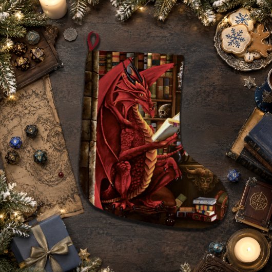 Red Dragon Podcast Fantasy ラージクリスマスストッキング