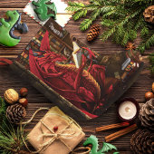 Red Dragon Podcast Fantasy ラージクリスマスストッキング