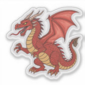 Red Dragon Sticker シール (正面)