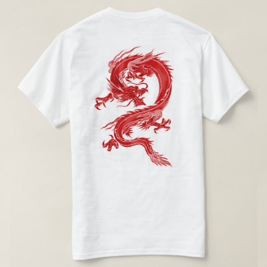 Red Dragon Tシャツ (デザイン裏面)