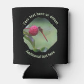 Red Dragonfly Nature Personalized  缶クーラー (裏面)