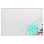 Red dragonfly on watercolor background ファブリック (ファットクウォーター)