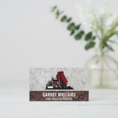 Red Dump Truck | Concrete and Dirt 名刺 (スタンド正面)