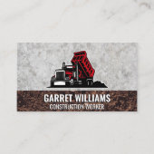 Red Dump Truck | Concrete and Dirt 名刺 (正面)