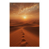Red Dune Horizon – Sunlit Desert Path Poster ポスター (正面)