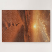 Red Dune Horizon – Sunlit Desert Path Puzzle ジグソーパズル (横)