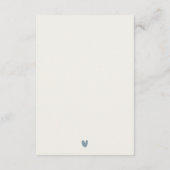 RED DUSKY BLUE LIGHTHOUSE SEA WAVES WEDDING RSVP エンクロージャーカード (裏面)