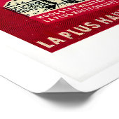 Red Dutch Matchbox Labels Grid Print, Vintage ポスター (角)