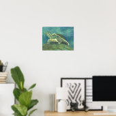Red-Eared Slider Poster ポスター (ホームオフィス)