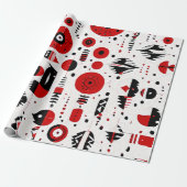 Red Earth：アメリカの先住民模様 ラッピングペーパー (アンロールド)