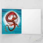 Red Eastern Dragon - Mythical Fantasy Creature カード (内部)