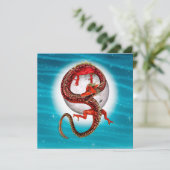 Red Eastern Dragon - Mythical Fantasy Creature カード (スタンド正面)