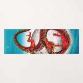 Red Eastern Dragon - Mythical Fantasy Creature ヨガマット (正面(横))