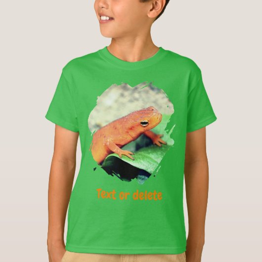 Red Eft Salamander Personalized Nature Tシャツ (正面)