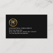 Red Electric Lightning Powers Your Name 名刺 (裏面)