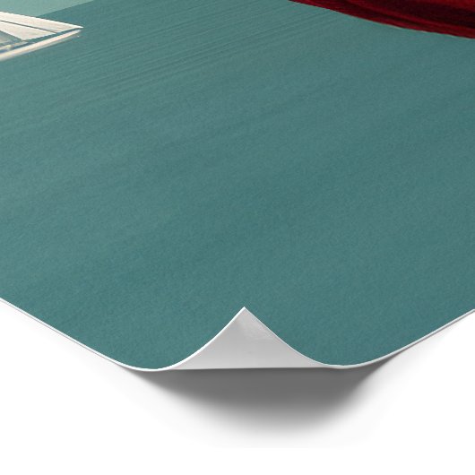 Red Elegance with Apple ポスター (角)