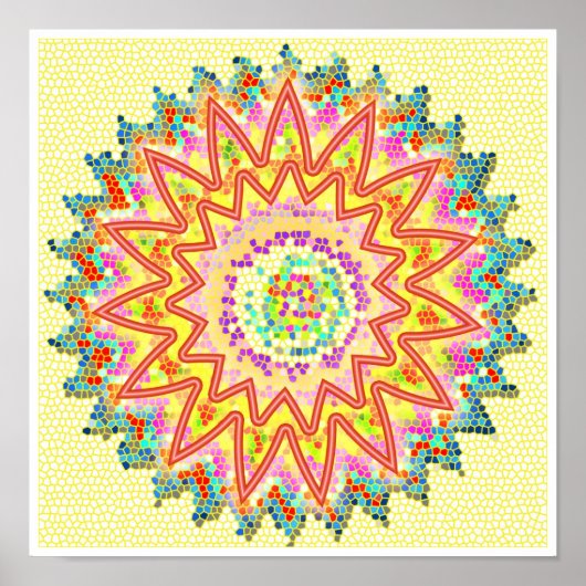 RED Energy きらめく Healingチャクラ ポスター (正面)