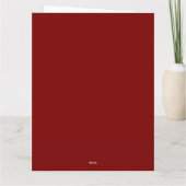 Red Eucalypthus Thank You Card W/ 2 photos サンキューカード (裏面)