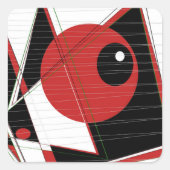 Red Eye Watchingスタンプ スクエアシール (正面)