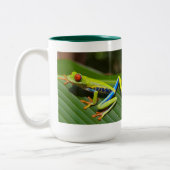 Red eyed tree frog ツートーンマグカップ (左)
