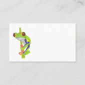 RED EYED TREE FROG 名刺 (裏面)