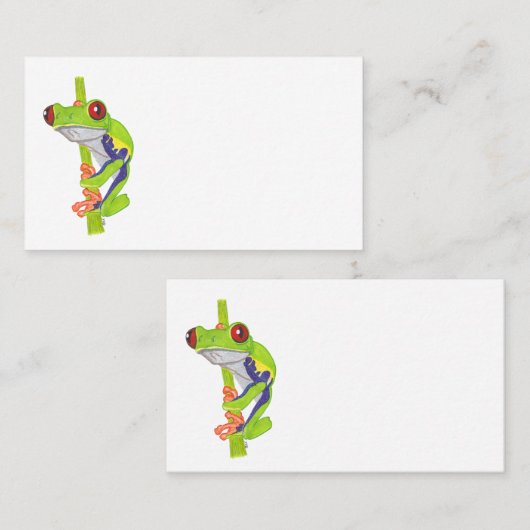 RED EYED TREE FROG 名刺 (正面/裏面)